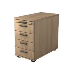 Bach cajonera móvil hammerer vsc50 melamina 428x800x760mm 4 cajones roble