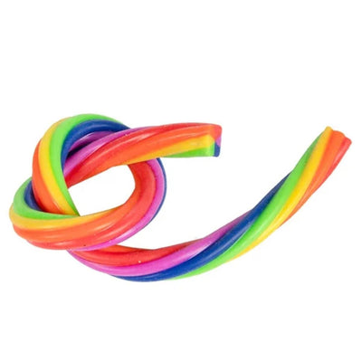 Toi-toys Fun divertente Rainbow di corda super elasticizzabile, 2 °.