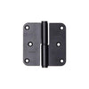 Yale 1067394 - 3 cerniere inox finitura nero opaco angolo destro 80x80mm | 4 pezzi