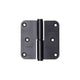 Yale 1067394 - 3 cerniere inox finitura nero opaco angolo destro 80x80mm | 4 pezzi