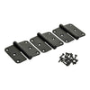 Yale 1067394 - 3 cerniere inox finitura nero opaco angolo destro 80x80mm | 4 pezzi