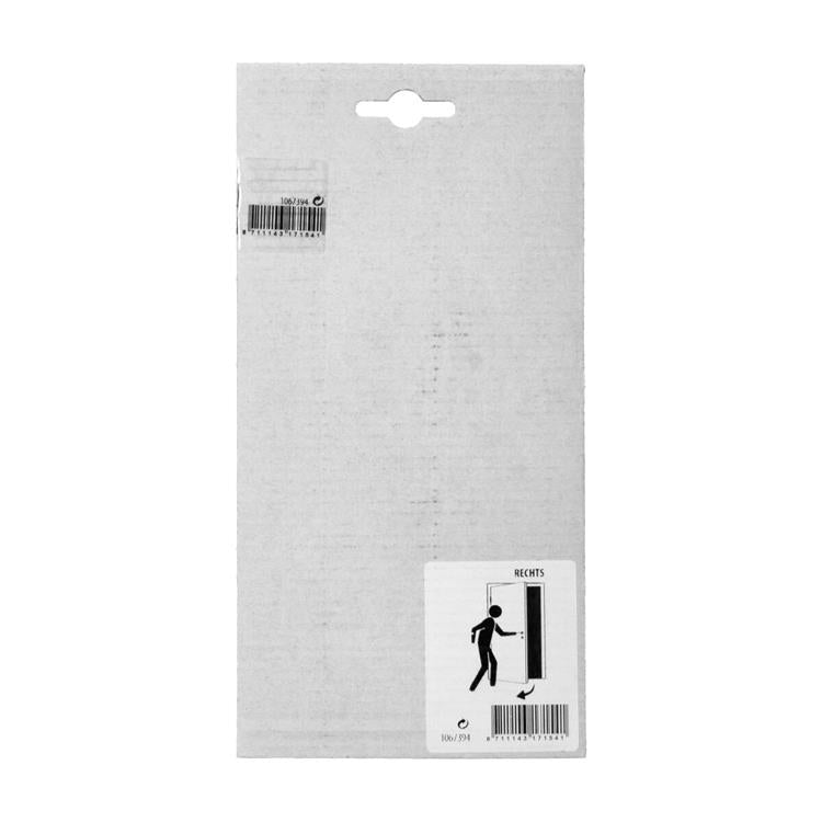 Yale 1067394 - 3 cerniere inox finitura nero opaco angolo destro 80x80mm | 4 pezzi