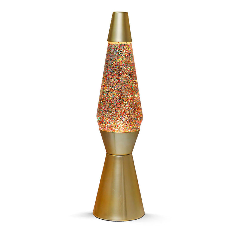 Lavalamp Gold Glitter, 40cm
