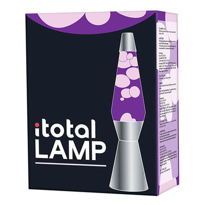 Lavalamp Plate Purple, 40 cm