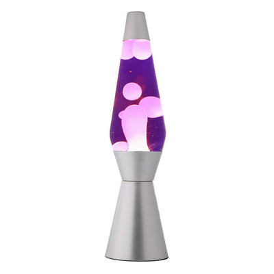 Lavalamp Silver Purple, 40 cm