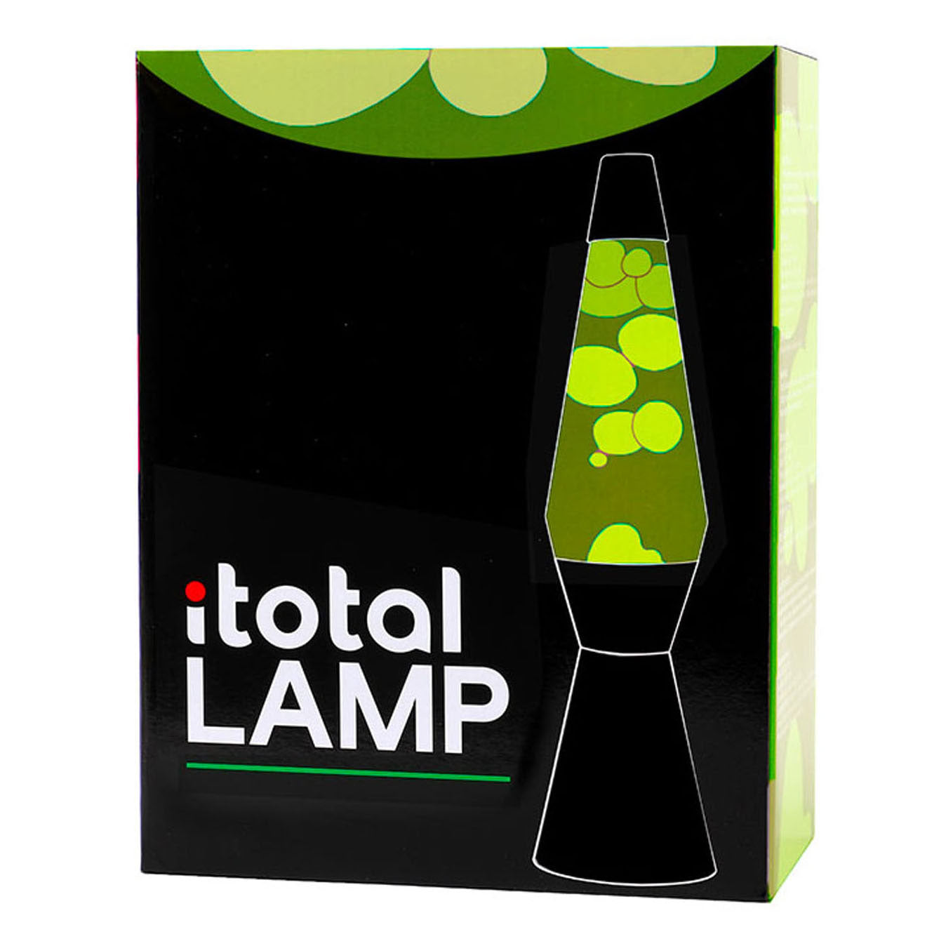 Lavalamp nero verde, 40 cm