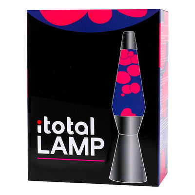 Lavalamp argento rosso viola, 40 cm