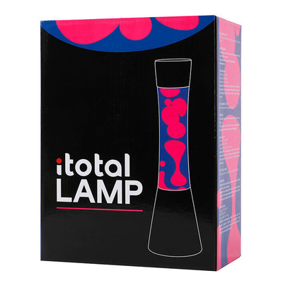 Lavalamp nera viola rosa, 40 cm