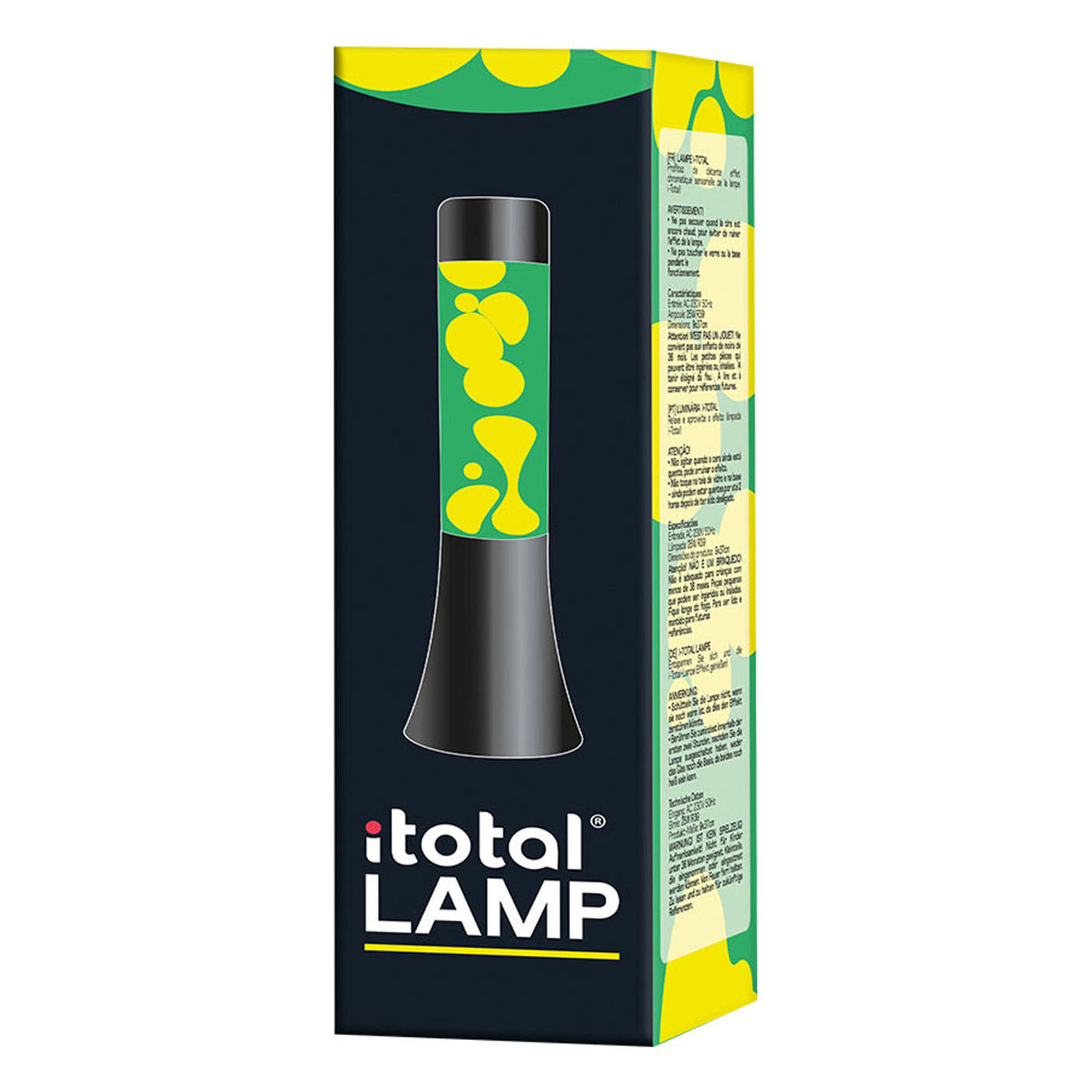 Lavalamp nero verde nero, 30 cm