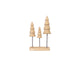 Casa della natura Albero di Natale in legno 33 cm 3 pezzi su base