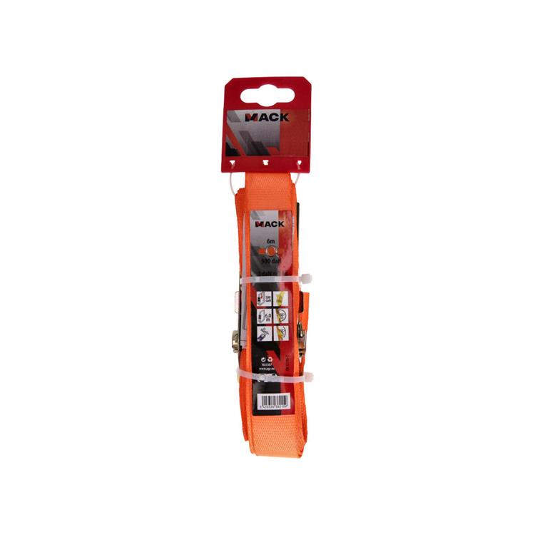 Mack 1023387 - correa tensora poliéster, tensor de trinquete 25mm-6m max500kg | 3 piezas