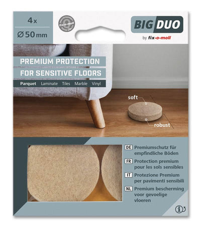 Fix-o-moll fix o mol big duo fieltro deslizante 50 mm