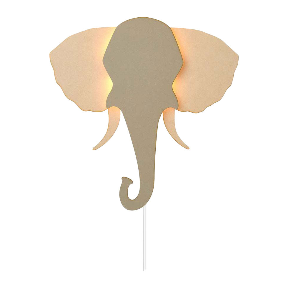 Da tjalle e diaspro - lampada da parete elefante - legno