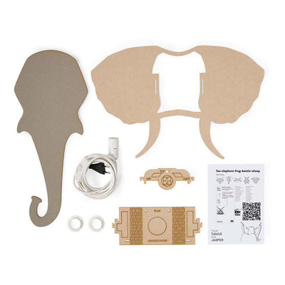 Da tjalle e diaspro - lampada da parete elefante - legno