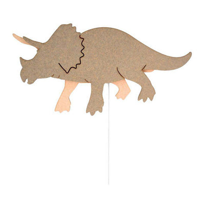 Da Tjalle e Jasper - lampada da parete dinosauro triceratopo - legno
