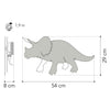 Van tjalle en jasper - dino wandlamp triceratops - hout