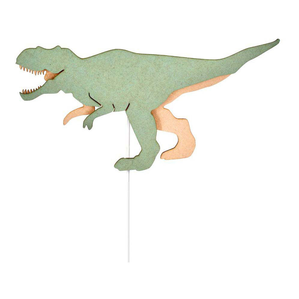 De tjalle y jasper - lámpara de pared dino t-rex - madera