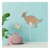 De tjalle y jasper - lámpara de pared dino parasaurolopus - madera