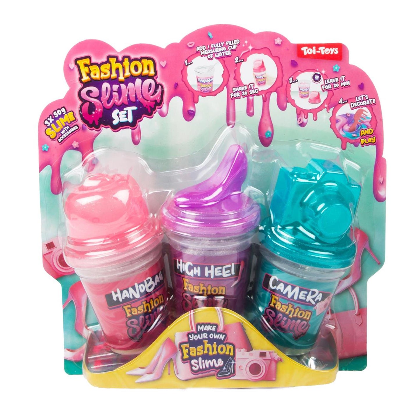 Set di melma soffice e toi-toys alla moda con accessori