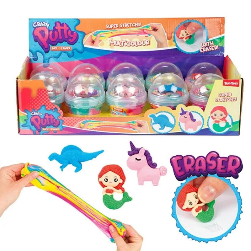 Toi-toys Crazy Putty Rainbow con gomma