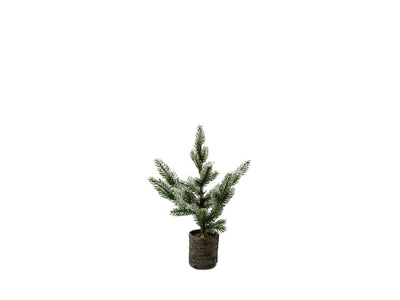 Casa de la naturaleza Árbol de Navidad con nieve en maceta 37cm