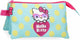 Astuccio Jim Jam astuccio portapenne Hello Kitty 3 scomparti con 2 cerniere
