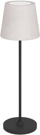 Lampada da tavolo Eglo leonero - ricaricabile - LED - 34 cm - nero beige - luce bianca regolabile - wireless - dimmerabile