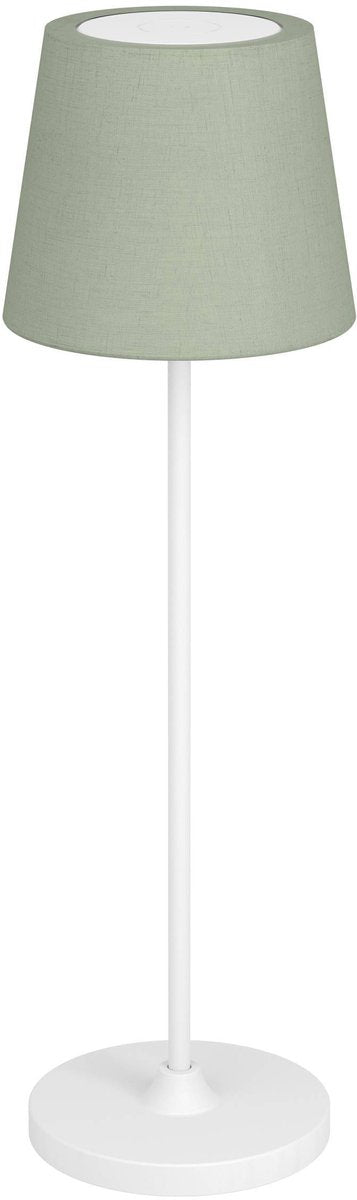 Eglo leonero tafellamp - oplaadbaar - led - 34 cm - wit groen - instelbaar wit licht - draadloos - dimbaar