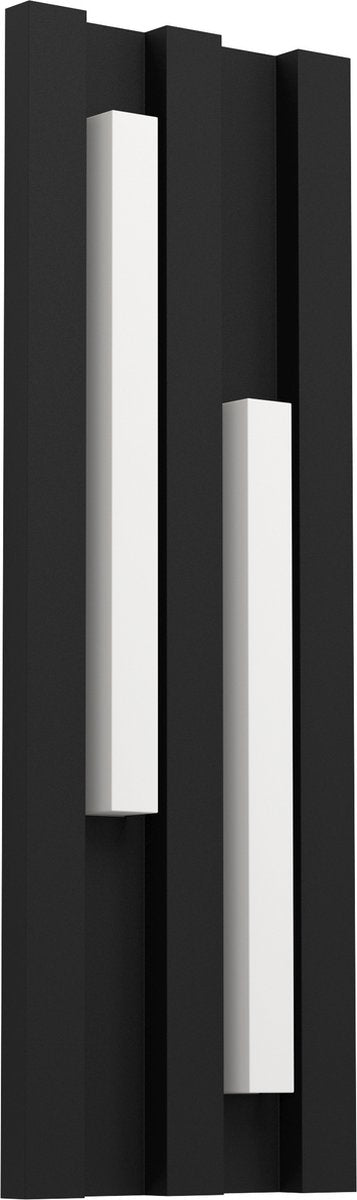 Aplique de exterior Eglo fandina - LED - 41,5 cm - blanco y negro