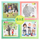 Animali di lobbes dal puzzle Fiep 4in1
