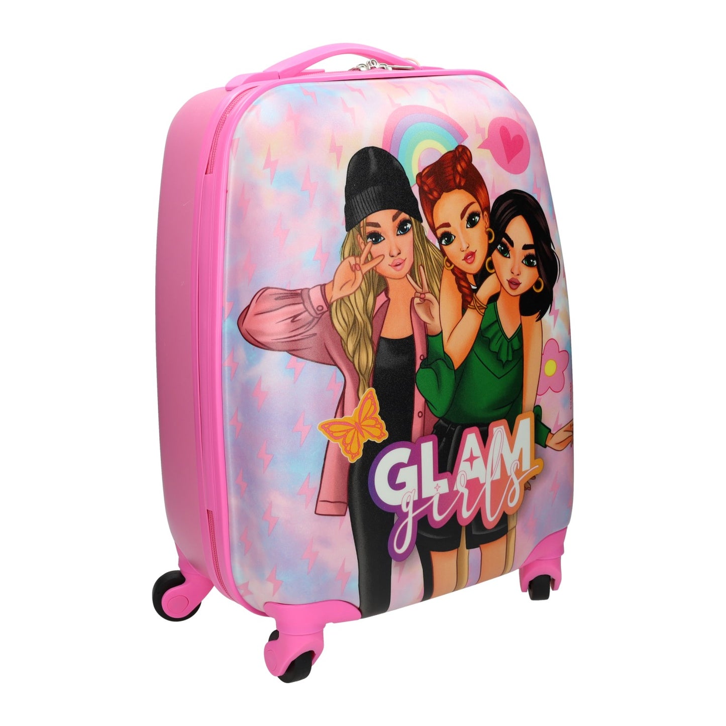 Valigia bagaglio a mano per ragazze glamour