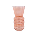 House of nature vaas balatan glas 25cm roze - afbeelding 1
