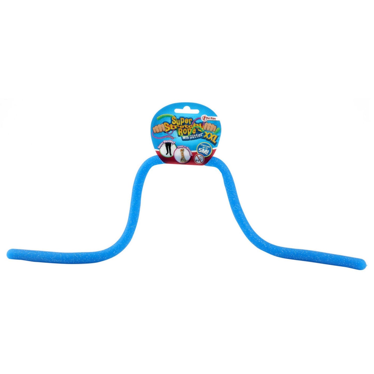 TOY-TOYS SUPER STRASTRABLE ROPE con glitter, 50 cm