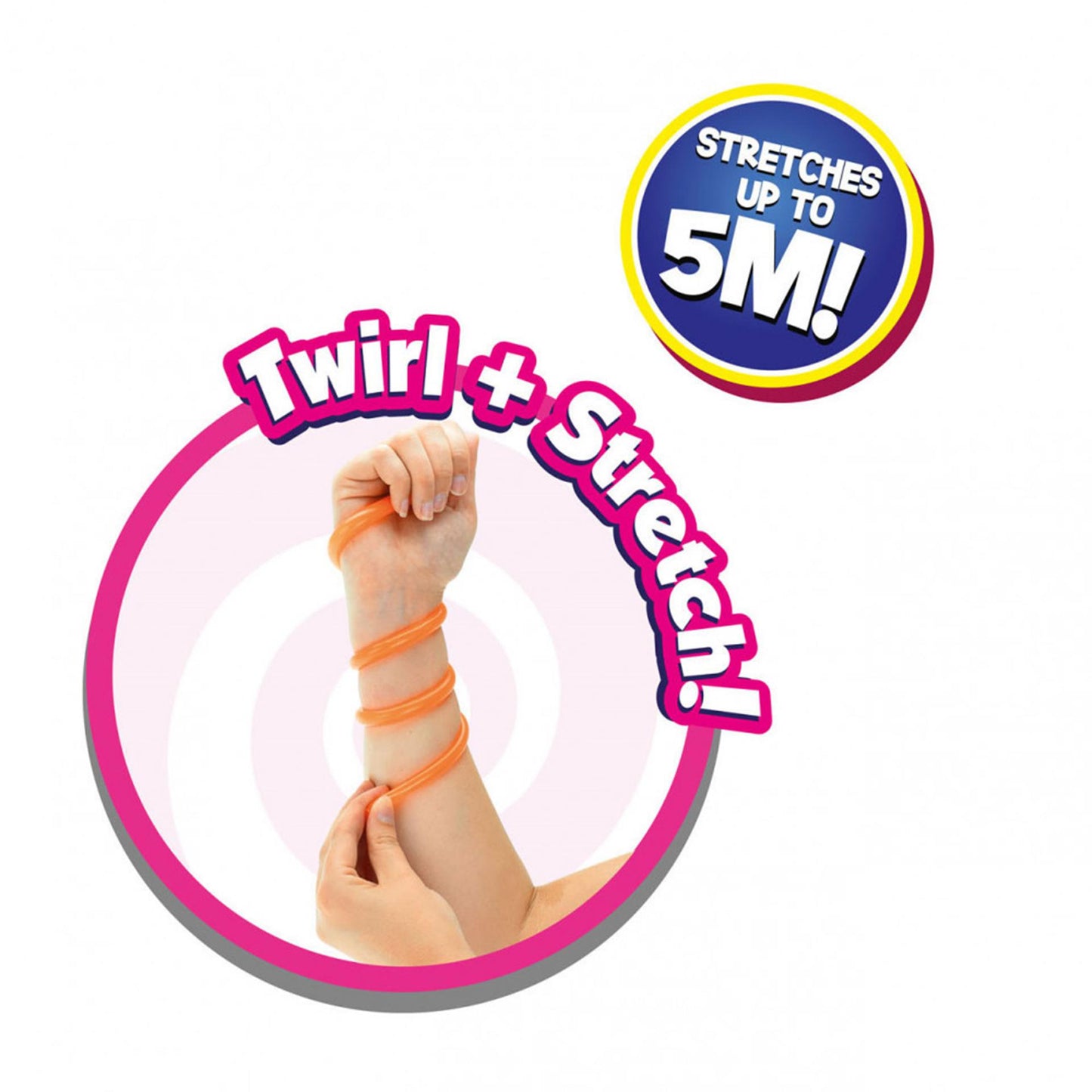 TOY-TOYS SUPER STRASTRABLE ROPE con glitter, 50 cm