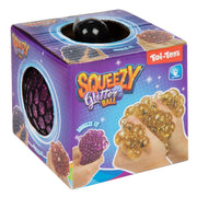 Toi-toys fun glitterknijpbal in net 10cm - afbeelding 2
