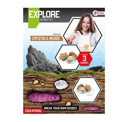 Explore la ruptura de geodas