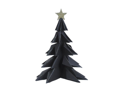 House of Nature deco árbol de Navidad papel 28cm negro