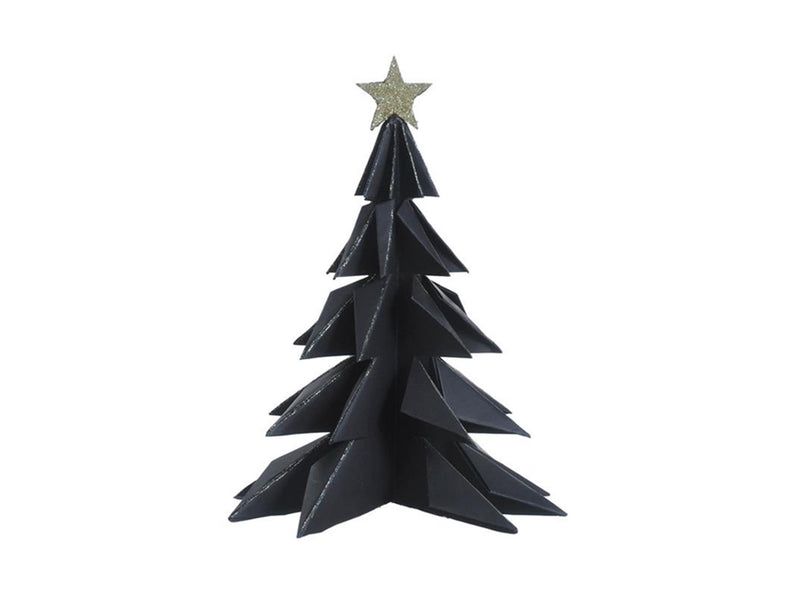 House of Nature deco árbol de Navidad papel 28cm negro