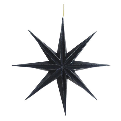 House of Nature colgante estrella papel ø28cm negro
