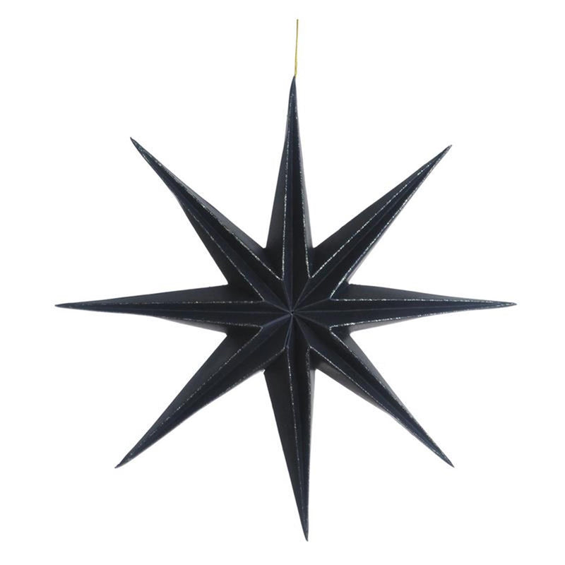 Ciondolo Casa della natura stella di carta ø28cm nero