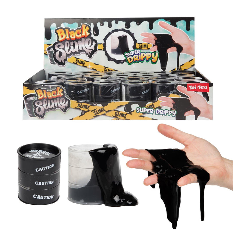 Toi-toys slime in mini barile di petrolio nero