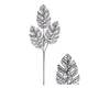 Ramo di monstera House of Nature con foglia glitterata 78 cm nero