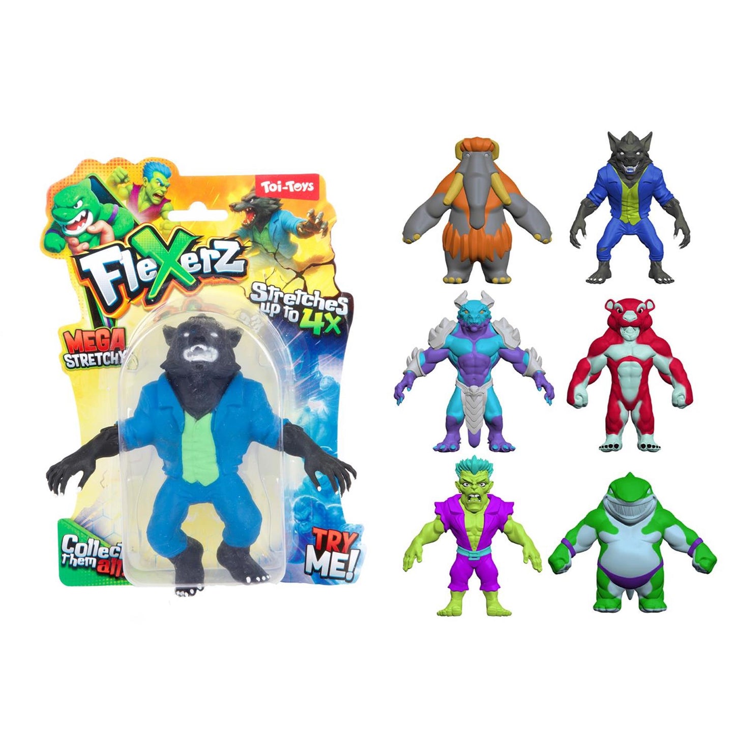 Toi-toys figura moldeadora divertida flexerz estirable