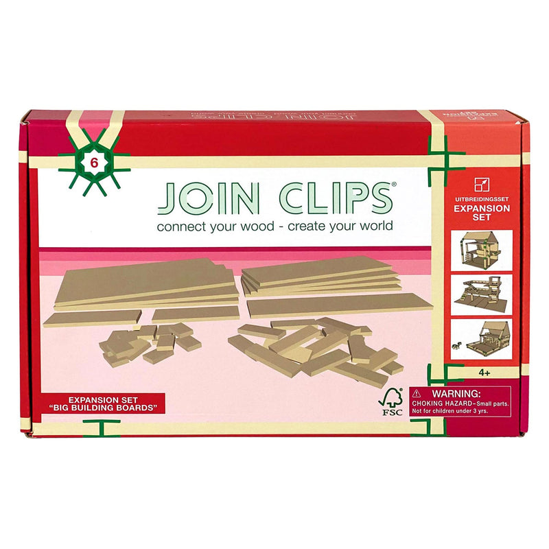 Unir clips de extensión establece grandes placas de construcción