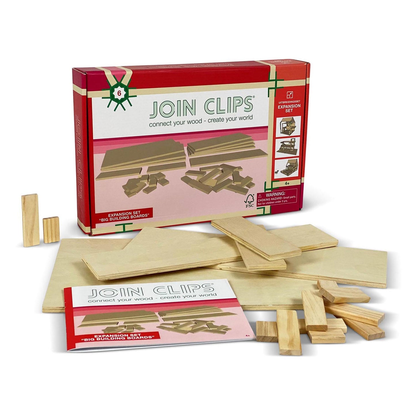 Unir clips de extensión establece grandes placas de construcción