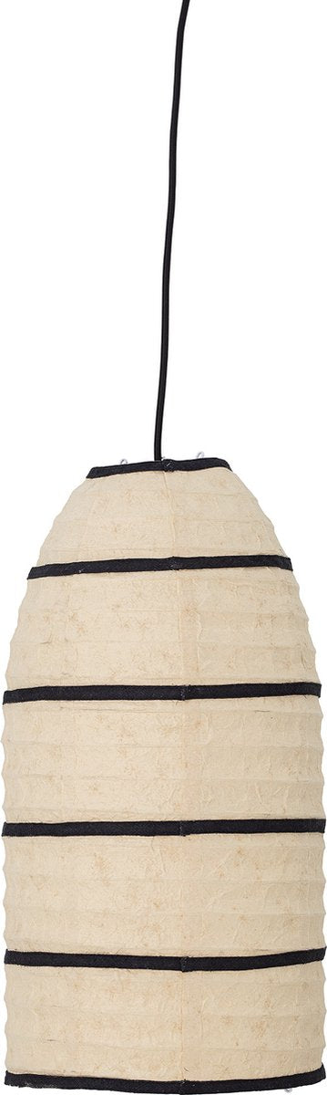 Bloomingville - lampada a sospensione larrin - beige - carta