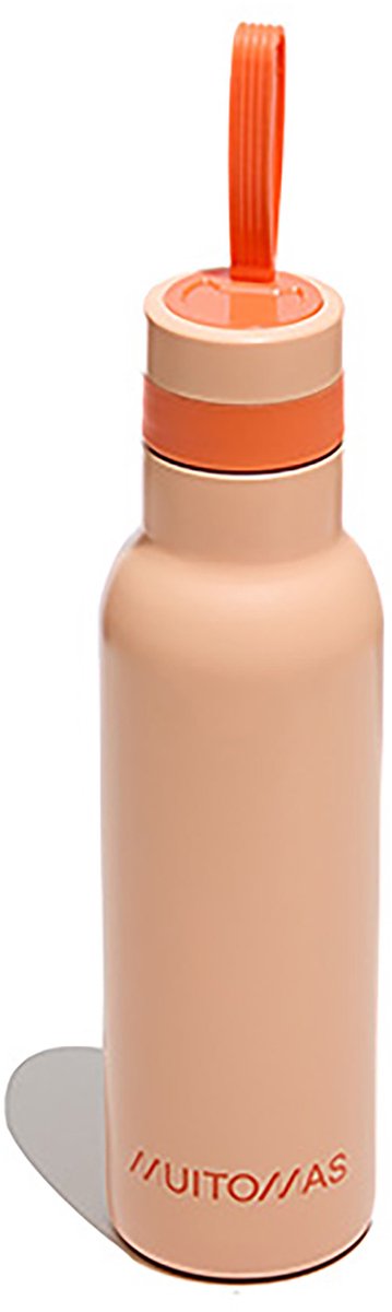 Borraccia termica Muitomas - doppio rivestimento isolante - 500 ml - 12 ore di bevande calde o 24 ore di bevande fredde - peluria di pesca