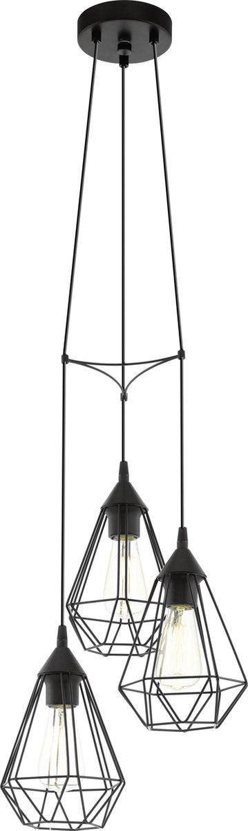 Eglo tarbes hanglamp - e27 - ø 31 cm - zwart