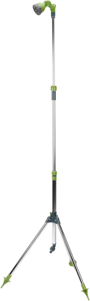 Ducha de jardín Kinzo con trípode - ducha exterior regulable hasta 220 cm - 7 posiciones de chorro