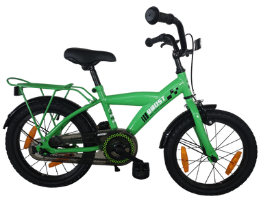 Bikefun bicicleta para niños boost 16 pulgadas con buje de freno - verde